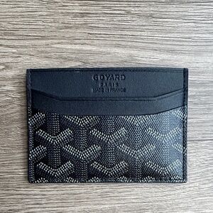 Goyard Black and Gray Card Holder